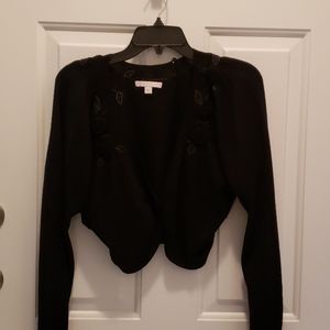 Rebecca's Taylor Black shrug/sweater